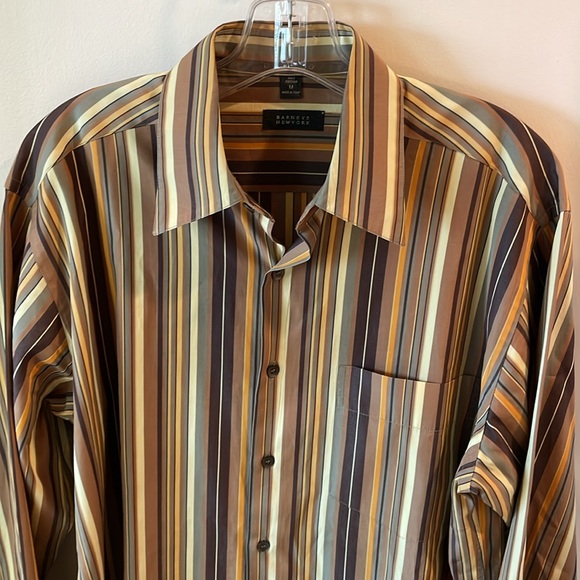 BARNEYS NEW YORK Striped Multicolor Men's Shirt Excellent Condition! Italy - Picture 7 of 7